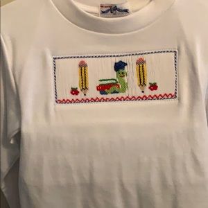 Vive La Fete boys smocked Back To School pantset